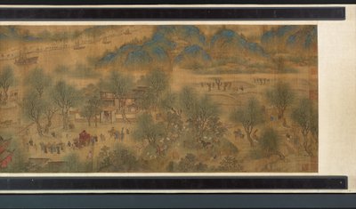 Spring Festival on the River (detail) by Qing Dynasty Chinese School